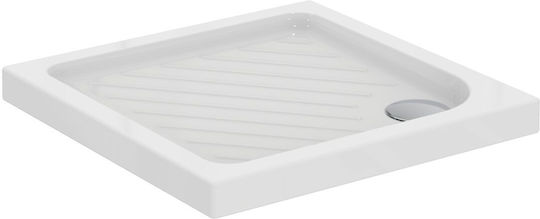 Ideal Standard Square Porcelain Shower White 70x70x7cm