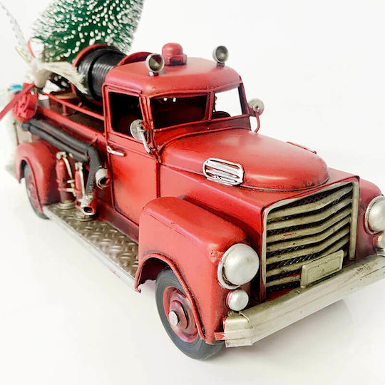 Weihnachtliche Figur Auto Rot
