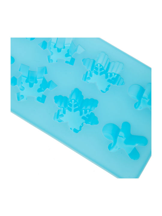 Embossed Snowflakes-Gingerbread Silicone Mold 8 Slots Sm-395