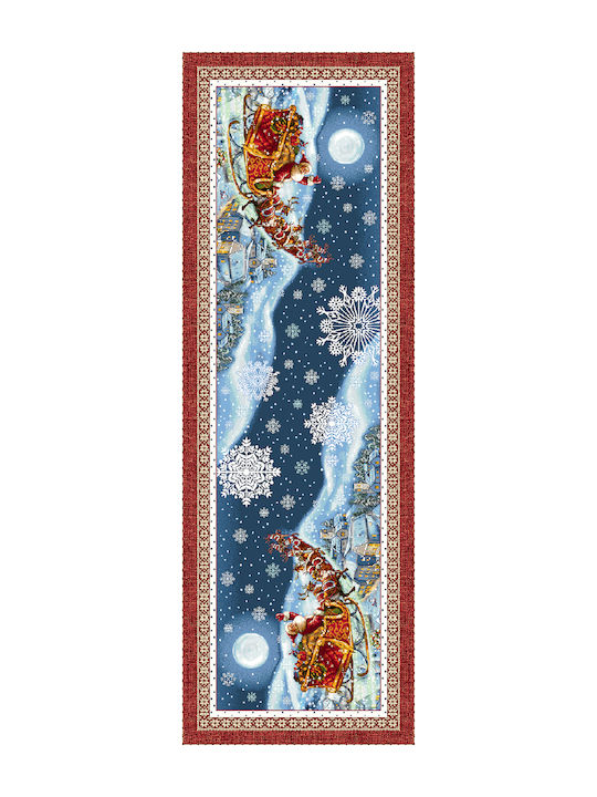 Vassiliadis Bros Set Christmas Tablecloths Runner Fabric Red 4pcs