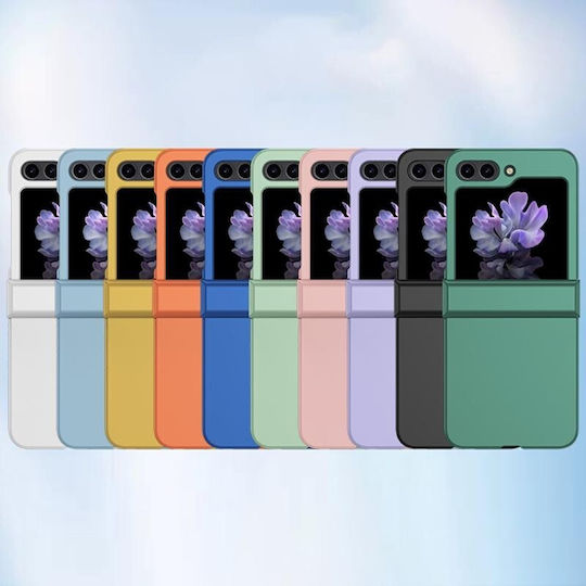 Skin Feel Umschlag Rückseite Kunststoff Orange (Galaxy Z Flip5)