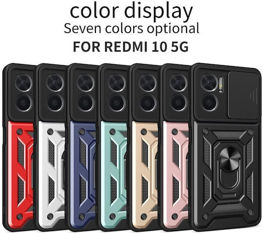 Sliding Camera Задна корица Пластмаса Розово злато (Redmi 10 5G)