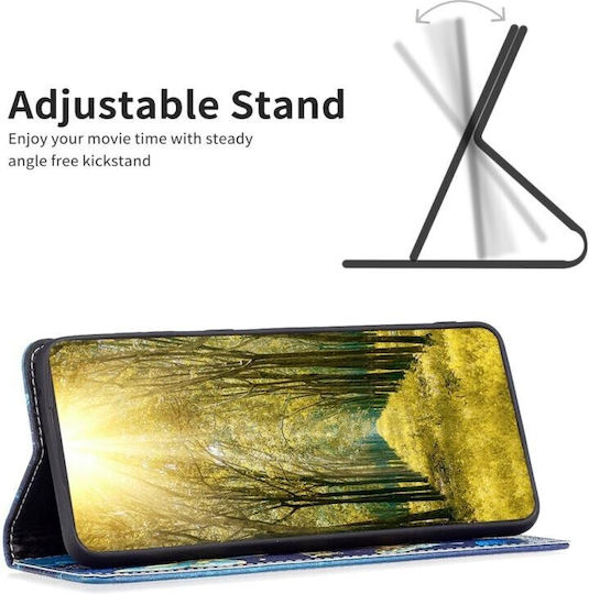 Colored Drawing Invisible Buchen Sie Leder Gold (Redmi 10 5G)