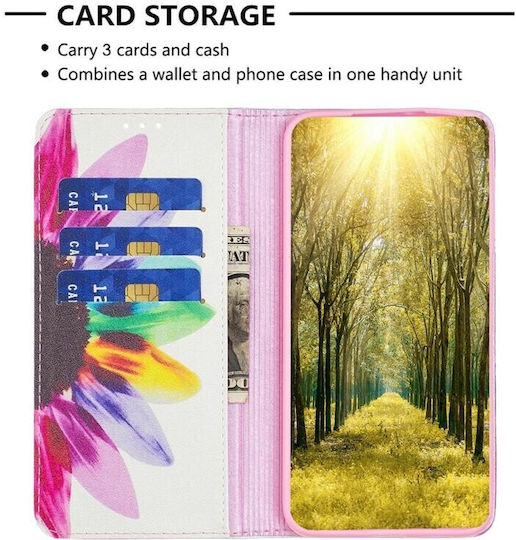 Colored Drawing Invisible Book Leather (Redmi 10 5G)
