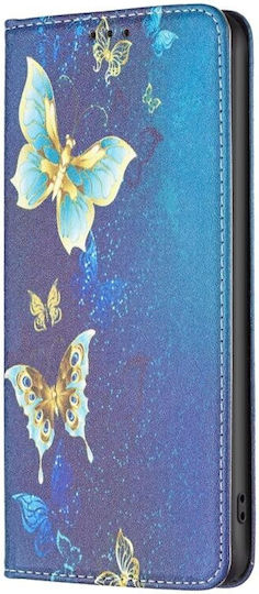 Colored Drawing Invisible Buchen Sie Leder Gold (Redmi 10 5G)