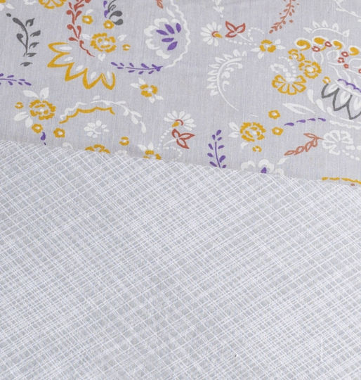 Cokitex Lilly Σετ Σεντόνια Υπέρδιπλα με Λάστιχο 160x200+30εκ. Grey (4τμχ)