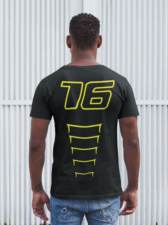 TKT Charles Leclerc Ferrari T-shirt Bărbătesc cu Mânecă Scurtă Galben