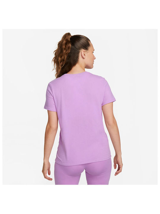 Nike Swoosh Femeie Sport Bluză Mâneci scurte Violet