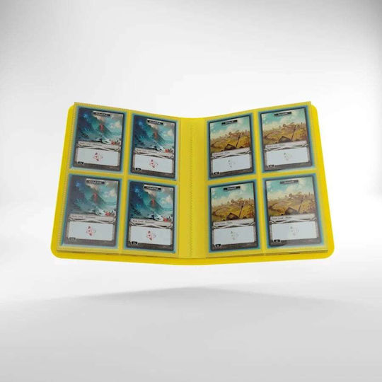 Gamegenic Casual Album 8 Pocket Binder 4 Pocket Standard Size Yellow
