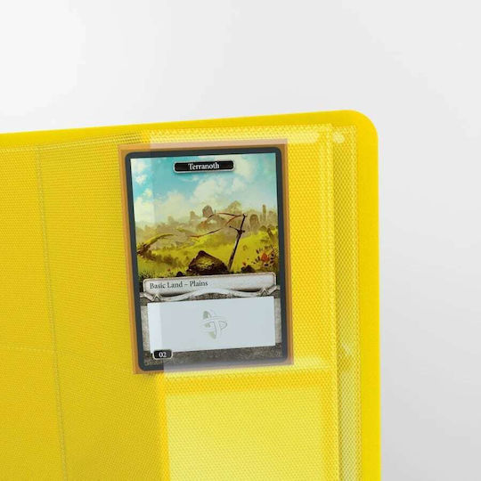 Gamegenic Casual Album 8 Pocket Binder 4 Pocket Standard Size Yellow