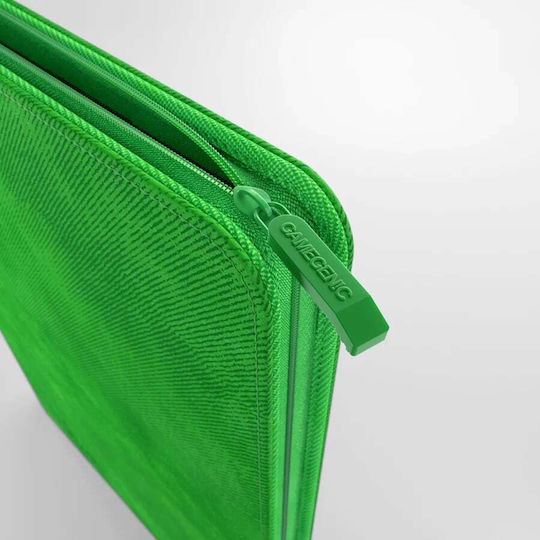 Gamegenic Zip-Up Album 8-Fächer Bindemittel 4-Fächer Standardgröße Grüne