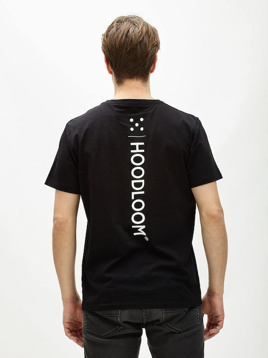 HoodLoom Herren T-Shirt Kurzarm Schwarz