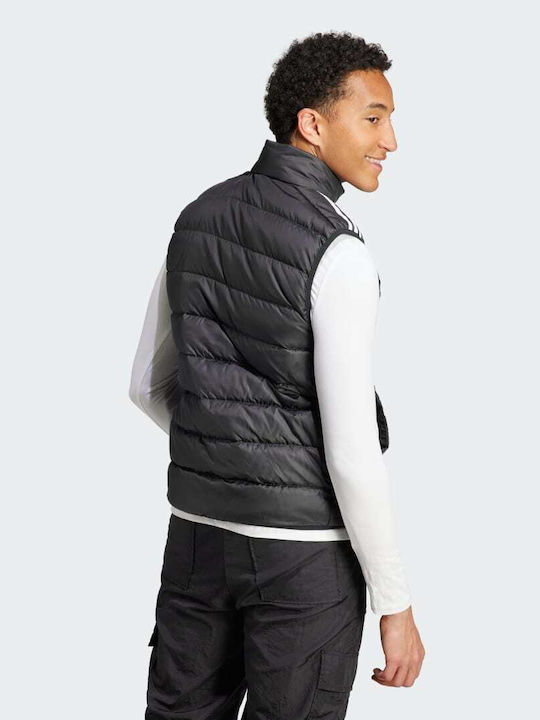 Essentials 3-Stripes Light Down Vestă Puffer De Iarnă Neagră