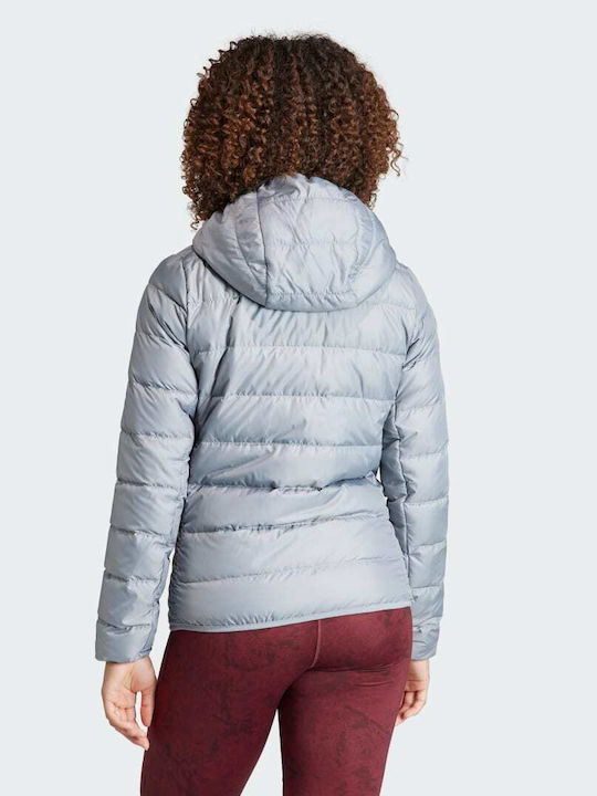 Terrex Multi Women's for Hiking Short Puffer Jacket for Winter with Hood