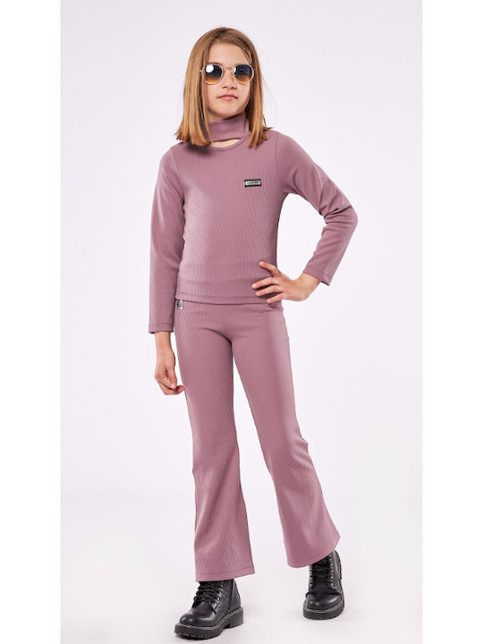 Evita Kids' Blouse Long Sleeve Purple