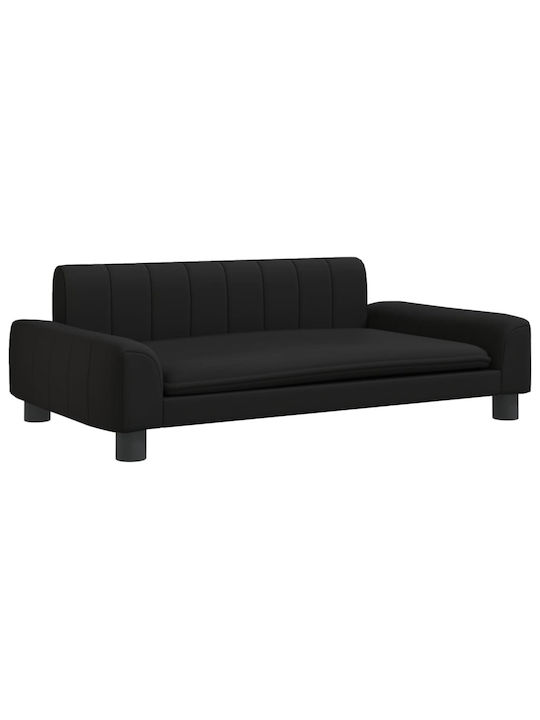 vidaXL Sofa Dog Bed Black 90x53cm.