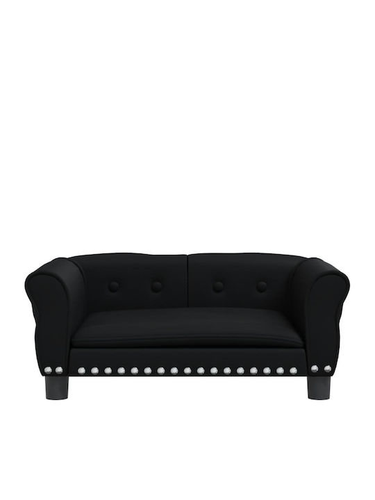 vidaXL Sofa Dog Bed Black 70x45cm