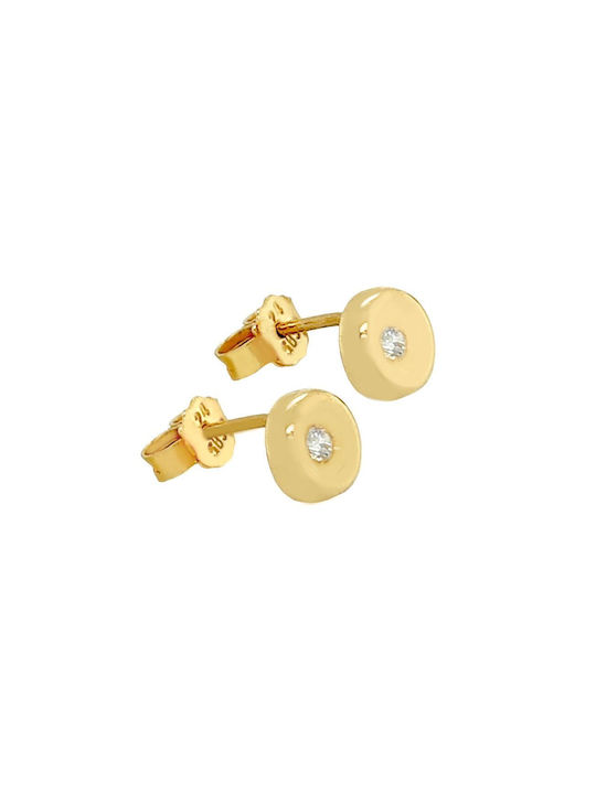 Xryseio Earrings made of Gold 14K with Stones