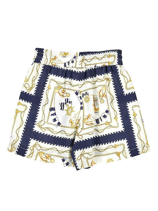 Kinder-Shorts/Bermudas Stoff Marineblau