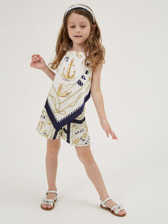 Kinder-Shorts/Bermudas Stoff Marineblau