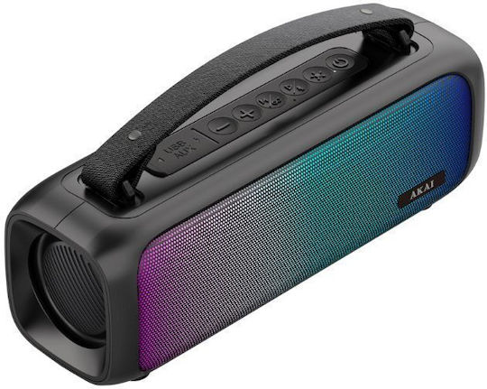 Akai Proffesional Ηχείο Bluetooth 8W με Ραδιόφωνο και Διάρκεια Μπαταρίας έως 7 ώρες Μαύρο ABTS-08BK