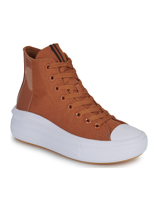 Chuck Taylor All Star Move Високи Тъмен Кафяв / Черен / Бял