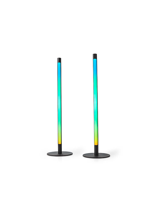 Nedis LED Φωτιστικό Δαπέδου Υ56xΜ15εκ. με RGBW Φως 600lm Μαύρο