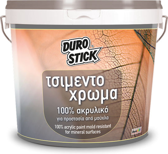 Durostick 100% Acrylic Plastic Acrilyc Paint for Interior and Exterior Use Grey 5lt