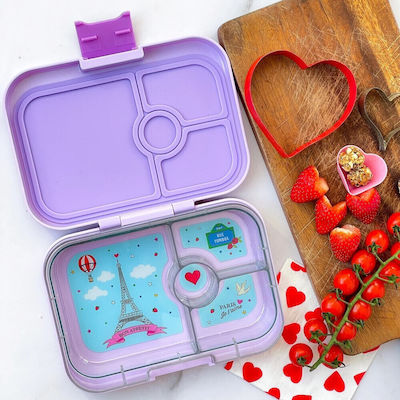 Yumbox Recipient pentru mâncare pentru copii din plastic Violet