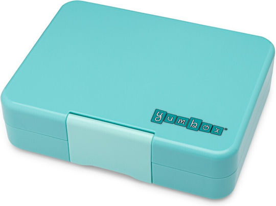 Yumbox Пластмасово детско контейнерче за храна Светлосин