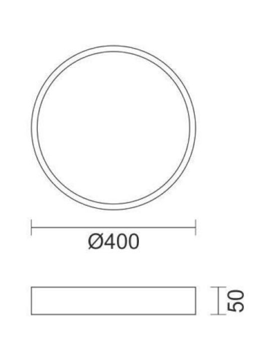 Spot Light Rund Draußen LED Panel 48W mit Warm zu kühlem Weiß Licht