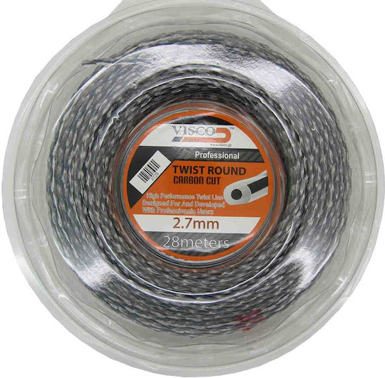Visco Parts 2728 Μεσινέζα Στρογγυλή Στριφτή Μήκους 28m και Πάχους 2.7mm