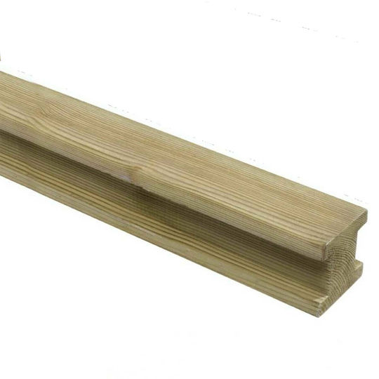Showood Ограда Frame за Ограда на Градина от Дърво 420x5x5бр 1бр