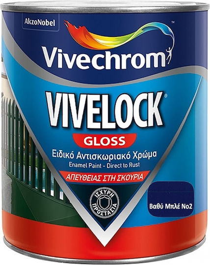 Vivechrom Colour Corrosion Inhibitor Vivelock 0.75lt Deep Blue Shiny