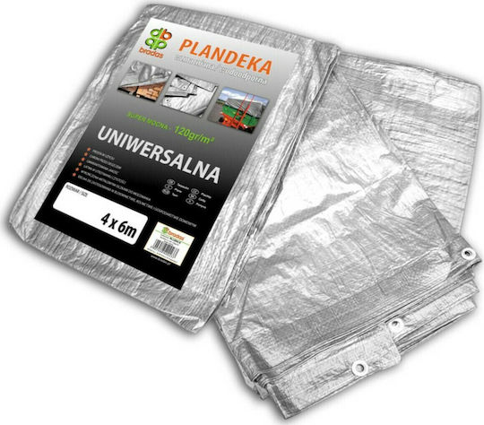 Bradas Waterproof Tarpaulin 120gr/m² 4x3m. Light Type Silver