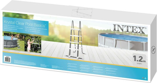 Intex Intex Pooltreppe aus Rostfreiem Stahl mit Höhe 122cm Silbern