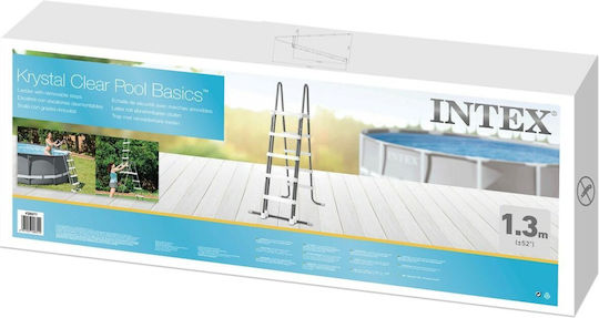 Intex Pool Ladder Made of Stainless Steel 132x84cm Silver