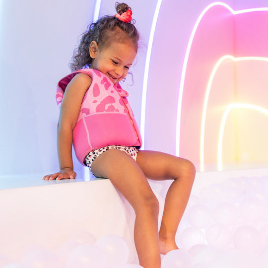 Swim Essentials Kinder-Schwimmweste Roze Panterprint Vest