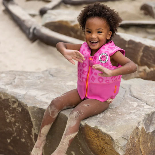 Swim Essentials Kinder-Schwimmweste Roze Panterprint Vest