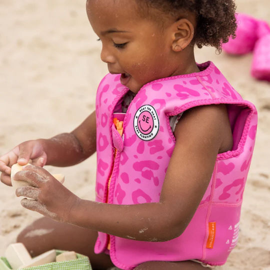 Swim Essentials Kinder-Schwimmweste Roze Panterprint Vest