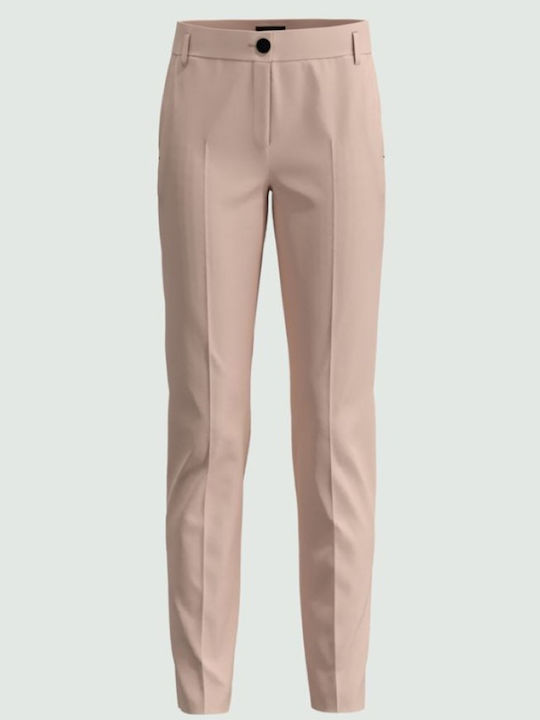 Emme Marella Women's Cotton Trousers Pink