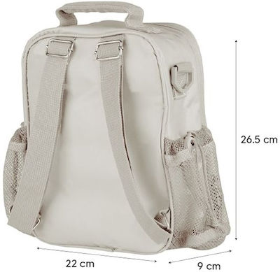 Citron Lunchbag Backpack Geantă Isotermică de Mână pentru Prânz 0.5lt Bej L22 x l9 x Î26.5cm