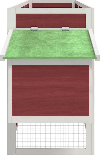 vidaXL Wooden Poultry Coop L2.04 x W0.84 x H0.5m