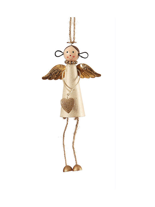 AG Trees Christmas Metallic Angel Ornament Gold