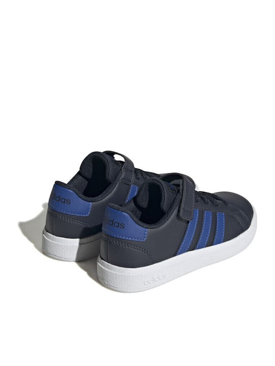Grand Court 2.0 EL K Kids Sneakers with Hoop and Loop Closure Black