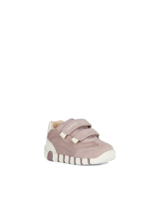 Geox Kinder-Sneaker mit Klettverschluss Rosa