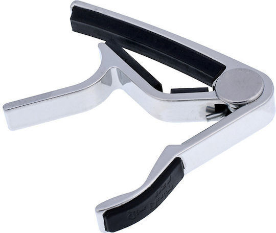 Dunlop Metallic Trigger Capo for Electric Guitar Trigger Capo Electric Curved Silver