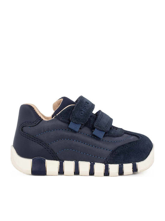 B Iupidoo Παιδικά Sneakers με Σκρατς Navy Μπλε