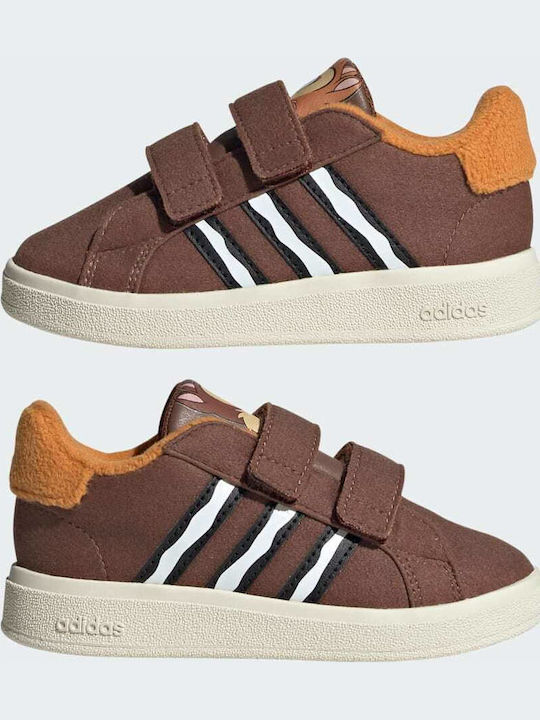 Grand Court GRAND COURT Kids Sneakers with Scratch Brown