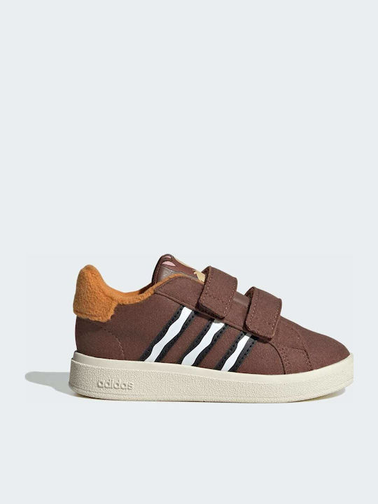 Grand Court GRAND COURT Kids Sneakers with Scratch Brown